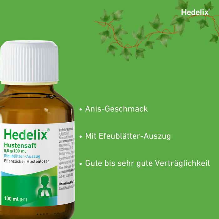 Hedelix Hustensaft, 100 ml Solution
