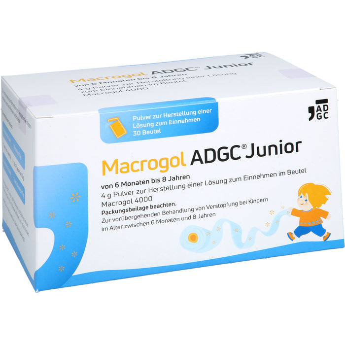 Macrogol ADGC Junior 6M – 8J Pulver bei Verstopfung, 30 g Poudre