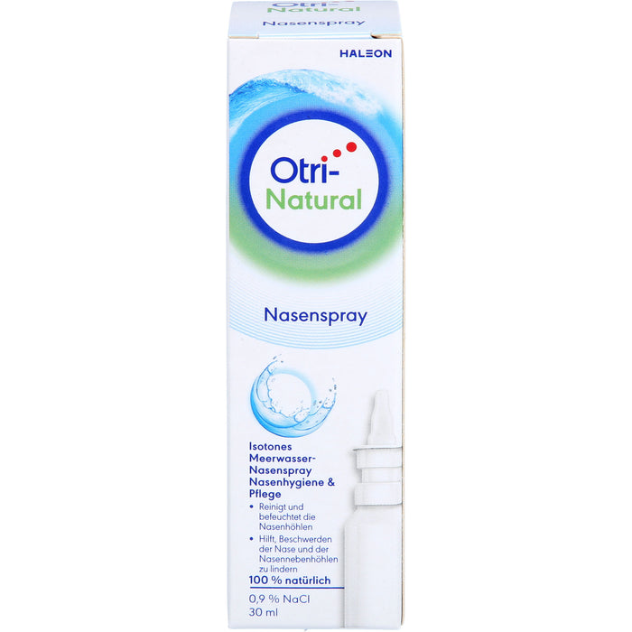 OtriNatural Schnupfenspray hypertones natürliches abschwellendes Meerwasserspray, 30 ml Lösung