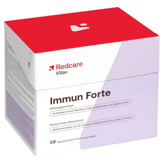 RedCare Immun Forte Trinkampullen mit Maracujageschmack + Kapseln, 30 St. Tagesportionen