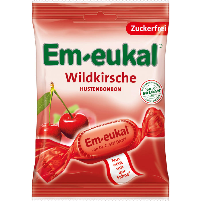 Em-eukal Wildkirsche Hustenbonbons zuckerfrei, 75 g Bonbons