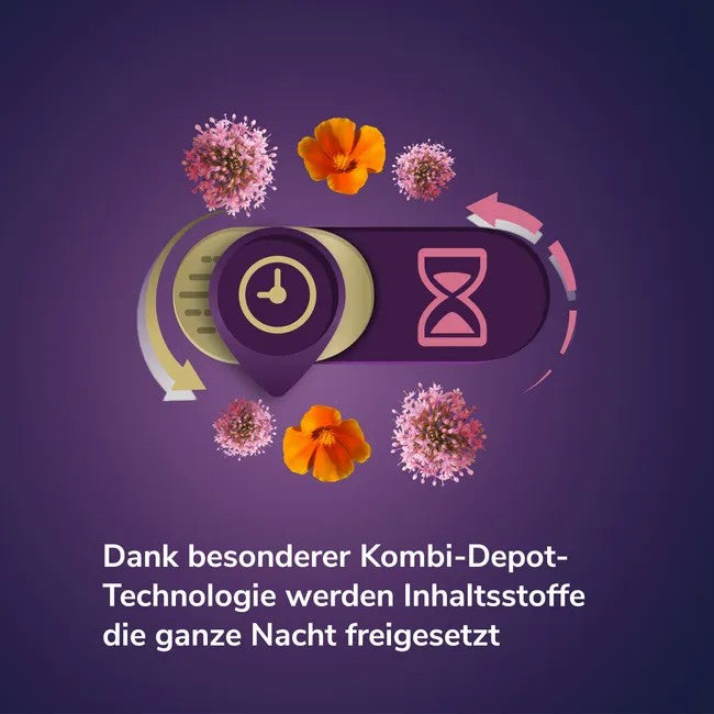 Lunalaif Guter Schlaf Kombi Depot Tabletten mit 1,9 mg Melatonin, Baldrian und Goldmohn, 30 St. Tabletten