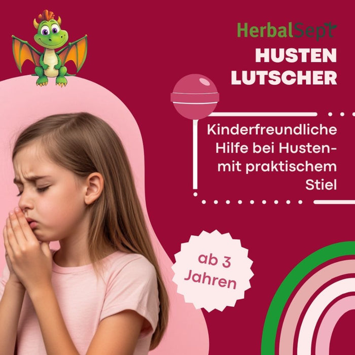DR. THEISS Hedelix Herbalsept Hals Lutscher Kids bei Halsbeschwerden und Heiserkeit, 6 St. Lutscher