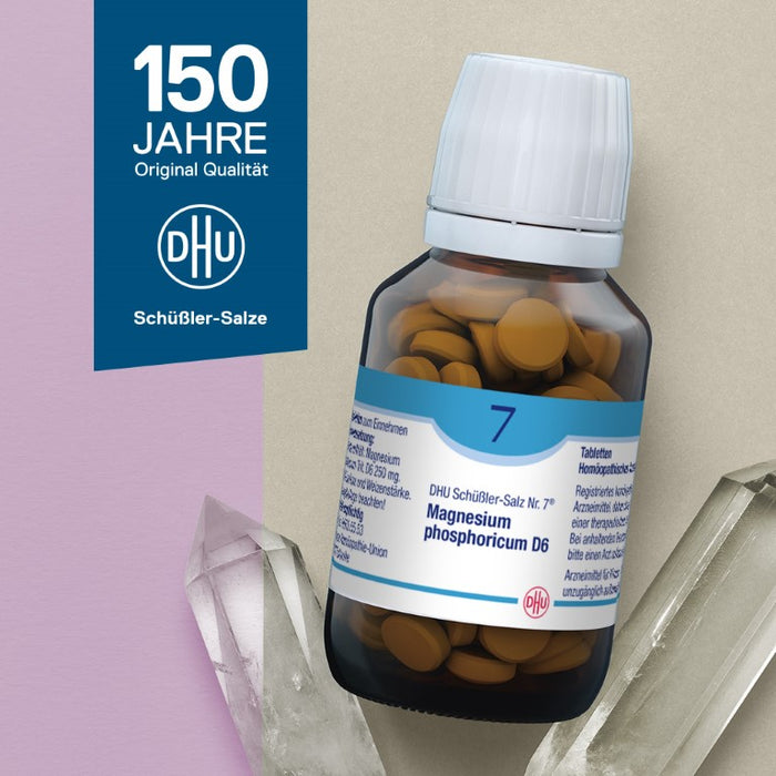 DHU Schüßler-Salz Nr. 7 Magnesium phosphoricum D6 – Das Mineralsalz der Muskeln und Nerven – das Original – umweltfreundlich im Arzneiglas, 200.0 St. Tabletten