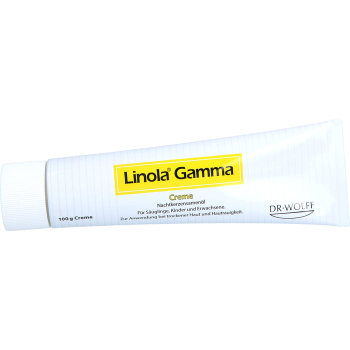 Linola Gamma Nachtkerzenöl Creme für trockene Haut und Hautrauigkeit, 100 g Creme