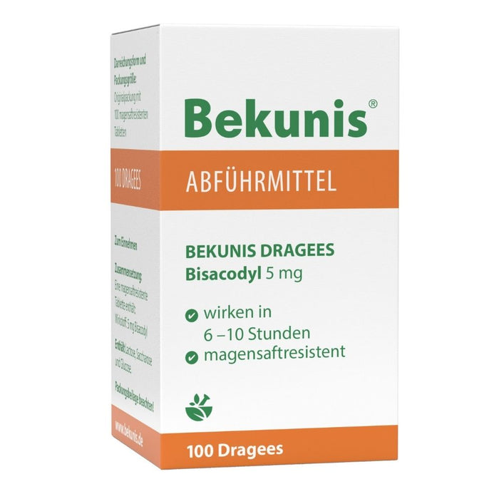 Bekunis Dragees Bisacodyl 5 mg Abführmittel, 100 St. Tabletten