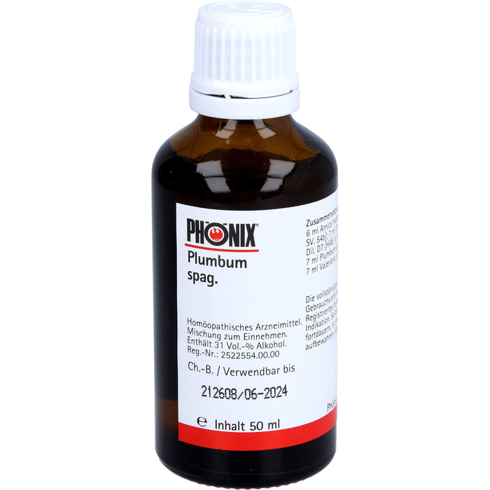 PHÖNIX plumbum spag. Tropfen, 50 ml Solution