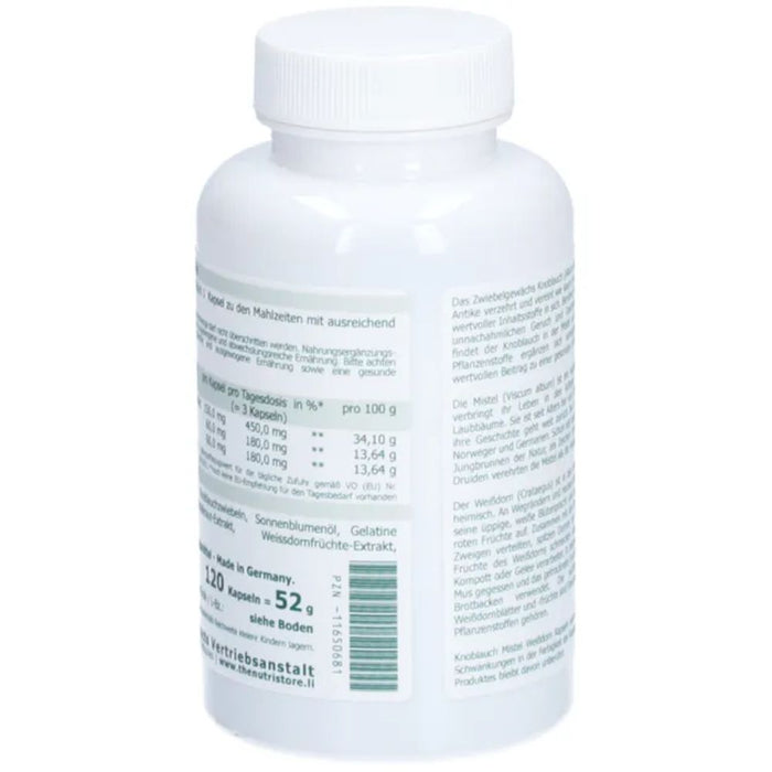 The Nutri Store Knoblauch Mistel Weissdorn Kapseln, 120 pcs. Capsules