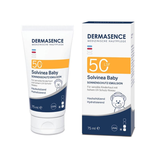 DERMASENCE Solvinea Baby LSF 50 Sonnenschutzemulsion, 75 ml Creme