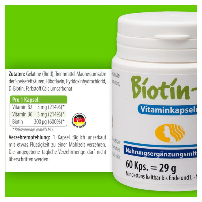 Pharma Peter Biotin H Vitaminkapseln, 60 pc Capsules