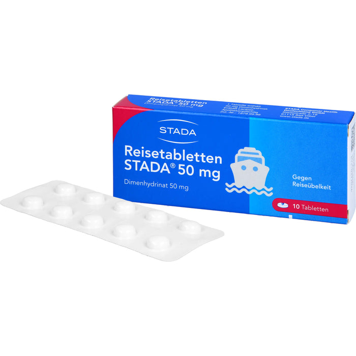 Reisetabletten STADA 50 mg, 10 St. Tabletten