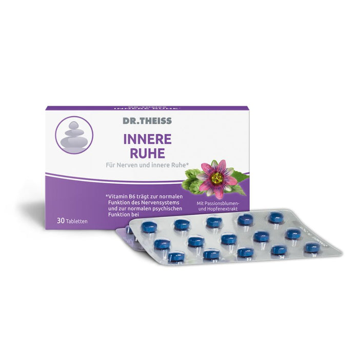 DR.THEISS Innere Ruhe Tabletten trägt zur normalen Funktion des Nervensystems bei, 30 St. Tabletten