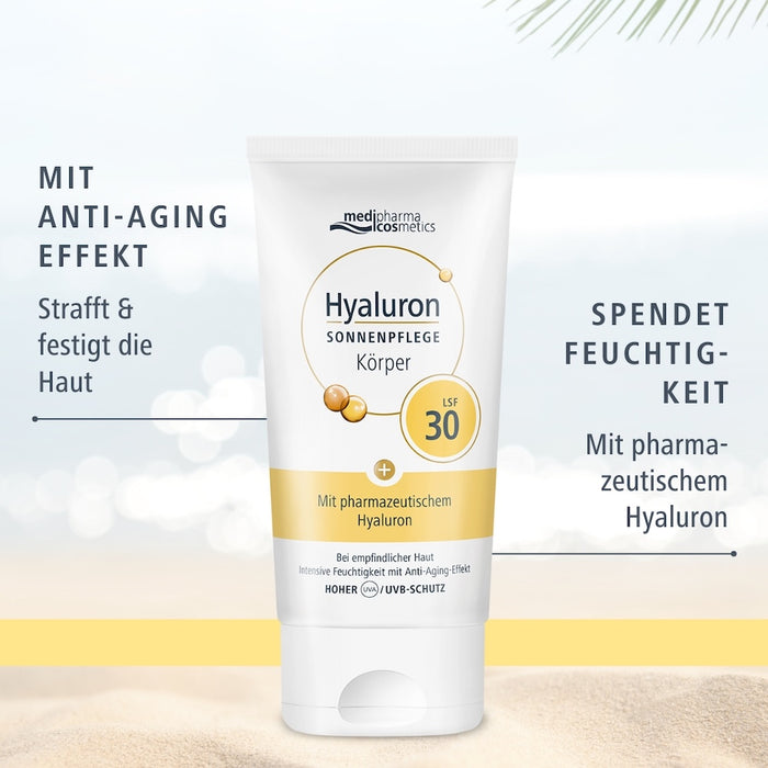 Medipharma Cosmetics Hyaluron Sonnenpflege Körper LSF 30, 150 ml Creme