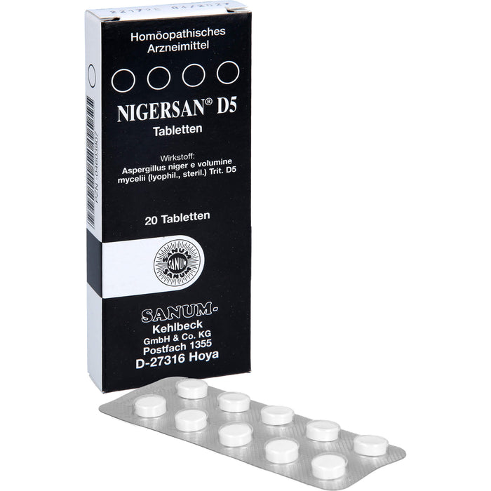 SANUM-KEHLBECK Nigersan D5 Tabletten, 20 pcs. Tablets