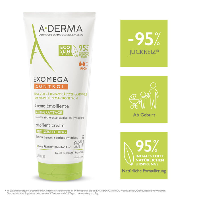 A-DERMA EXOMEGA Control Creme, 200 ml Cream