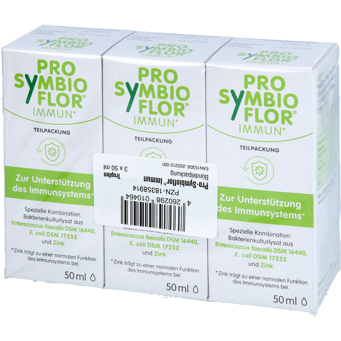 PRO-SYMBIOFLOR Immun mit Bakterienkulturen & Zink zur Unterstützung des Immunsystems, 150 ml Lösung