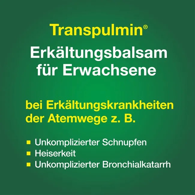 Transpulmin Erkältungsbalsam, 40 g Cream