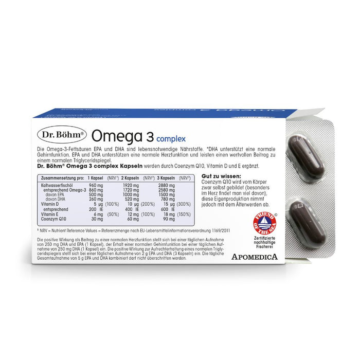 Dr. Böhm Omega 3 complex, 60 St. Kapseln