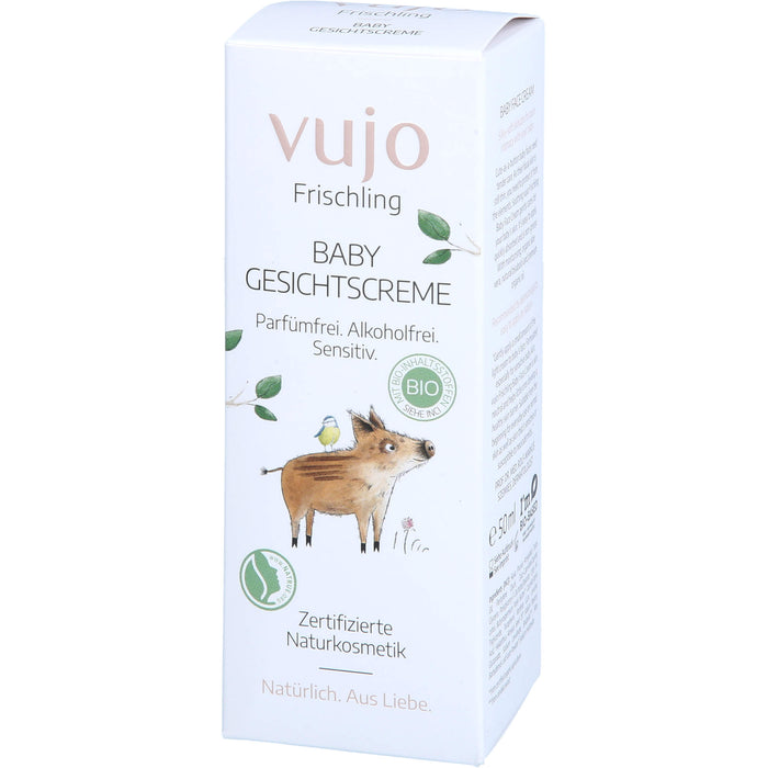 vujo Frischling Baby Gesichtscreme, 50 ml Crème