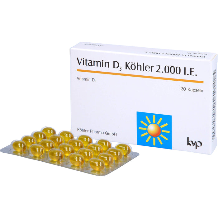 Vitamin D3 Köhler 2000 IE, 20 St KAP
