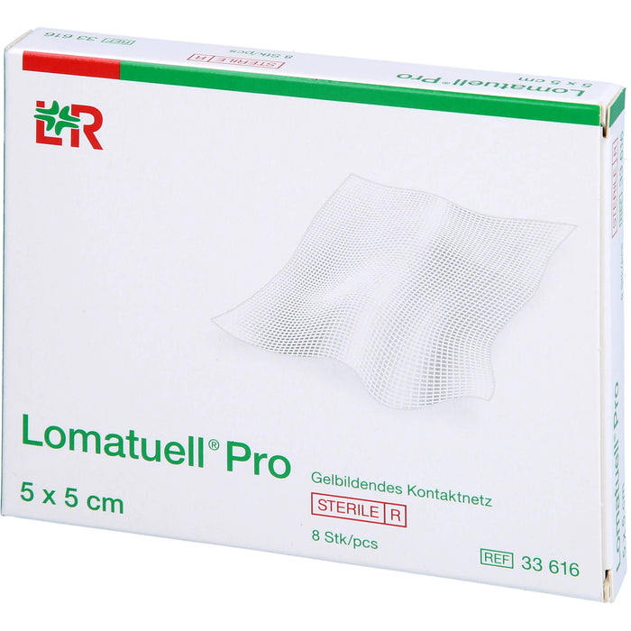 Lomatuell Pro 5x5cm steril, 8 St VER