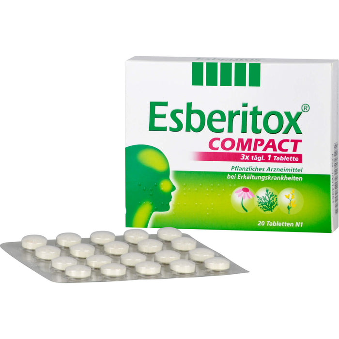 Esberitox Compact Tabletten bei Erkältungskrankheiten, 20 pc Tablettes