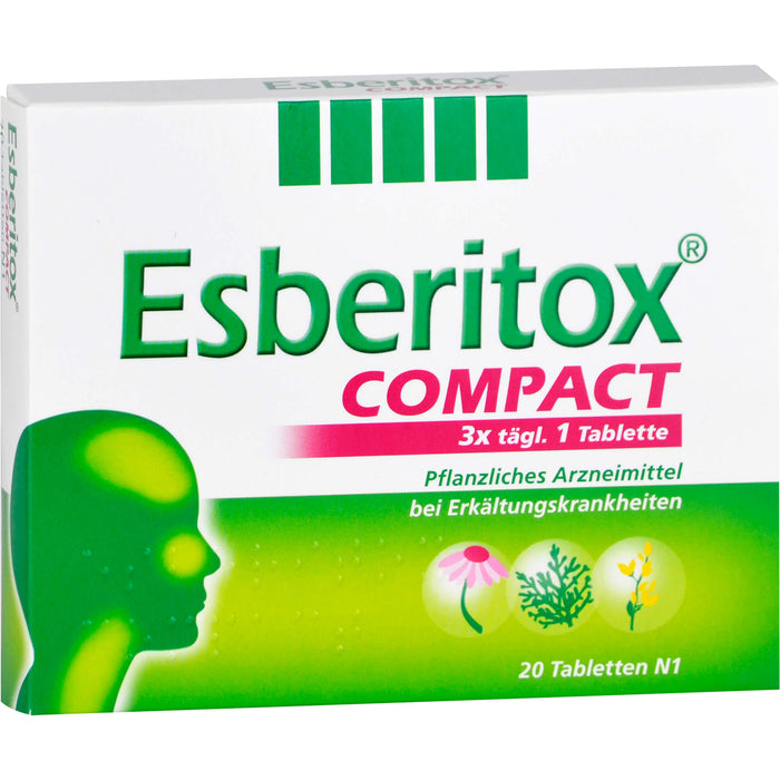 Esberitox Compact Tabletten bei Erkältungskrankheiten, 20 pc Tablettes