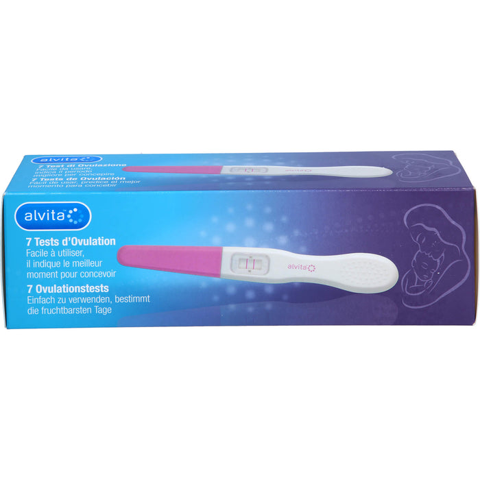 Alvita 7 Ovulationstests zeigt ihnen die zwei fruchtbarsten Tage an, 7 St. Test