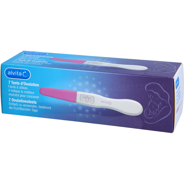 Alvita 7 Ovulationstests zeigt ihnen die zwei fruchtbarsten Tage an, 7 St. Test
