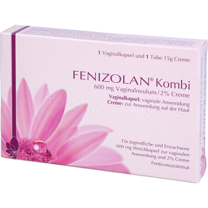 Fenizolan Kombi 600 mg Vaginalovulum/2% Creme, 1 pcs. Combipack