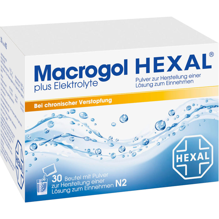 Macrogol HEXAL plus Elektrolyte, 30 pc Sachets