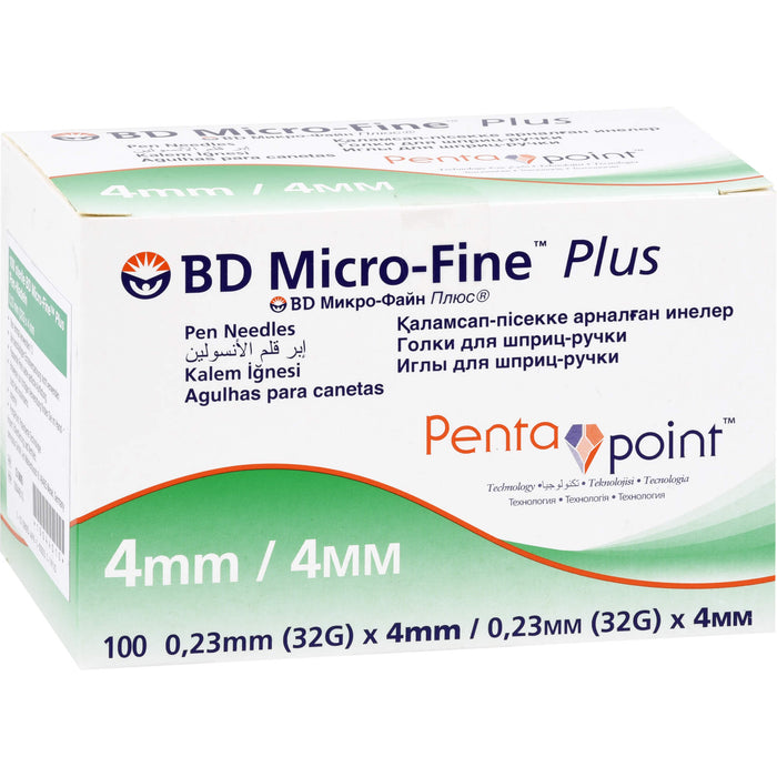 BD Micro-Fine Plus Pen Nadeln 0,23 x 4 mm, 100 pc Paquet