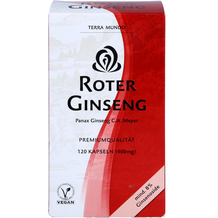 TERRA MUNDO Roter Ginseng 400 mg Kapseln, 120 St. Kapseln