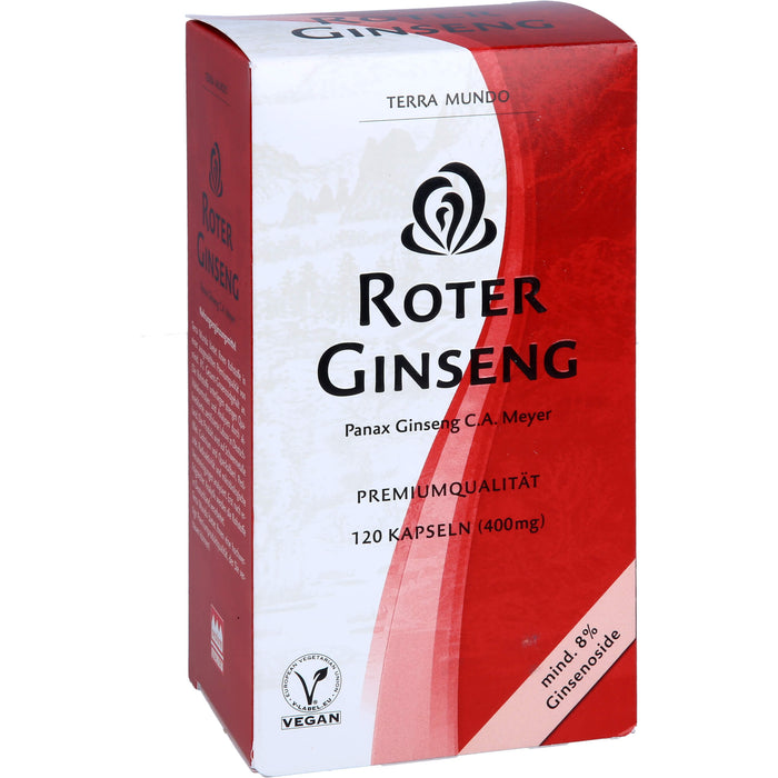 TERRA MUNDO Roter Ginseng 400 mg Kapseln, 120 St. Kapseln