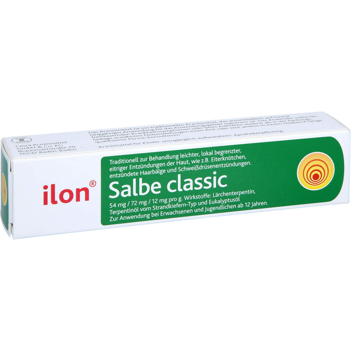 ilon Salbe classic bei leichten eitrigen Entzündungen der Haut, 25 g Onguent