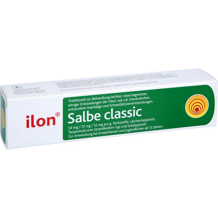 ilon Salbe classic bei leichten eitrigen Entzündungen der Haut, 50 g Onguent