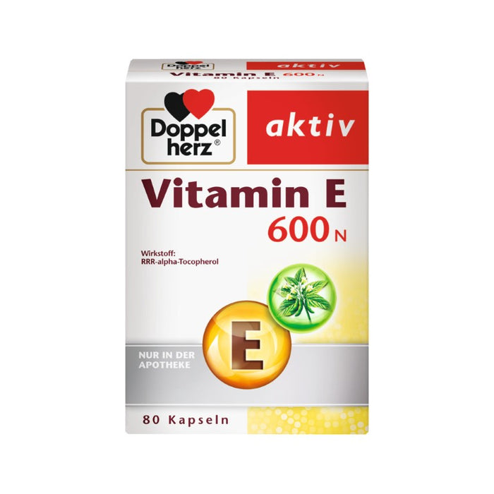 Doppelherz Vitamin E 600 N, 80 St. Kapseln