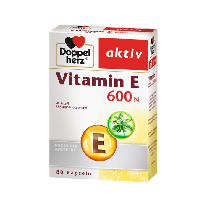 Doppelherz Vitamin E 600 N, 80 pc Capsules