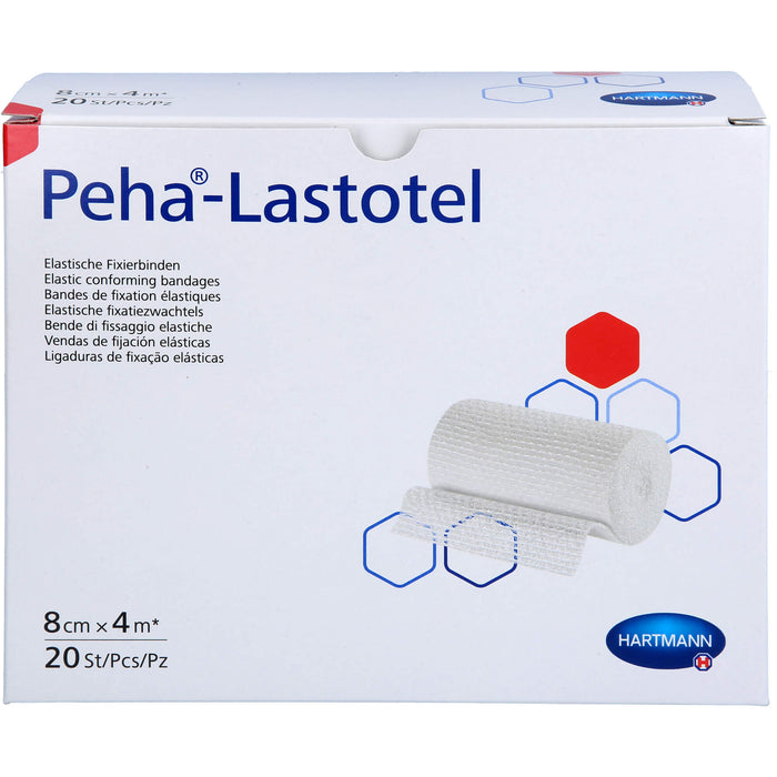 HARTMANN Peha-Lastotel elastische Fixierbinde 8 cm x 4 m, 20 St. Packung