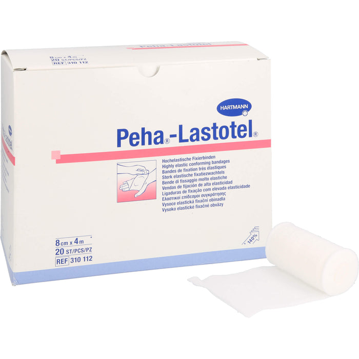 HARTMANN Peha-Lastotel elastische Fixierbinde 8 cm x 4 m, 20 pc Paquet