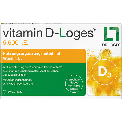 vitamin D-Loges 5.600 I.E. Gel-Tabs, 30 St. Tabletten