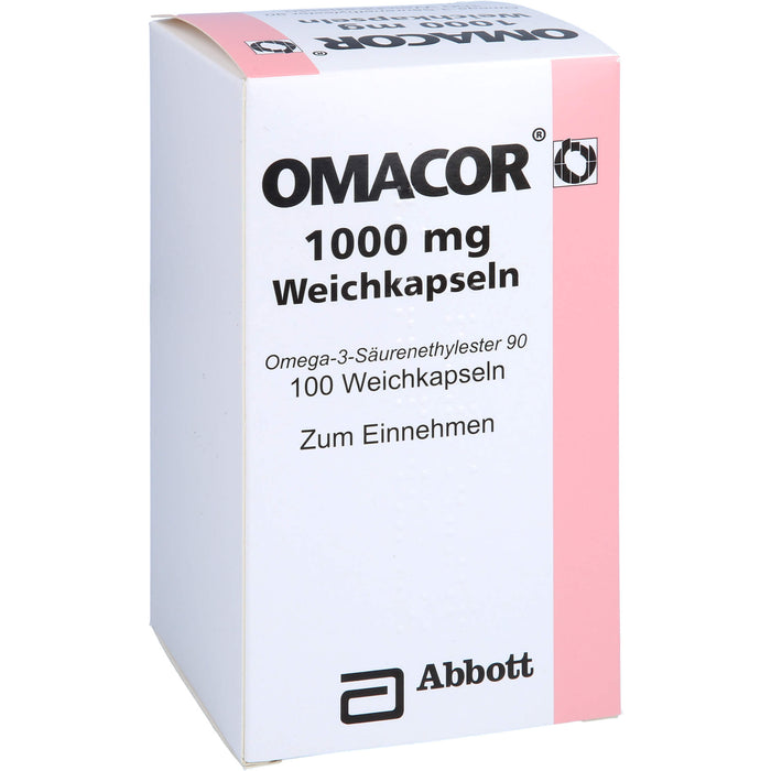 Abbott Omacor 1000 mg Weichkapseln, 100 St. Kapseln