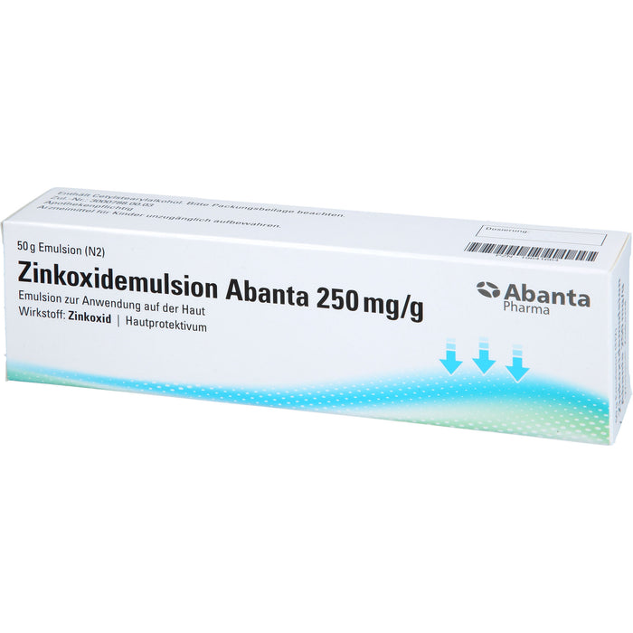 Abanta Pharma Zinkoxidemulsion 250 mg / g Hautprotektivum, 50 g 