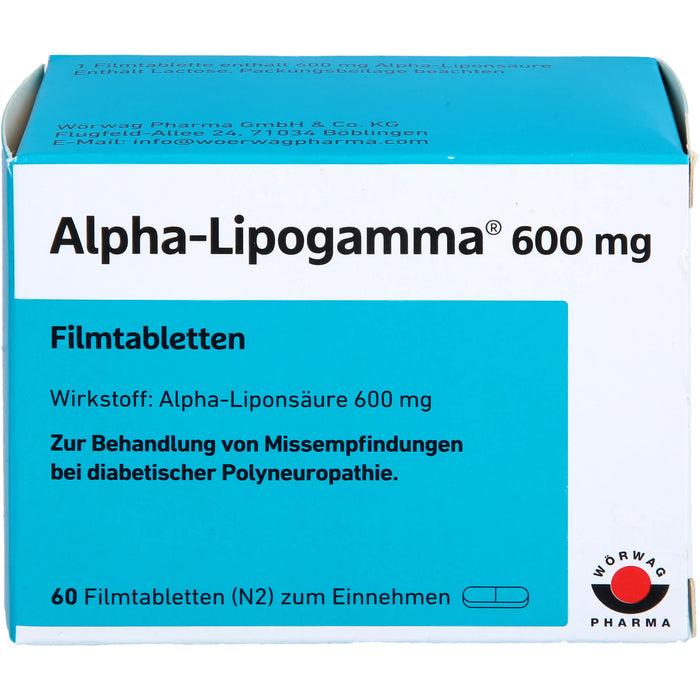 Alpha-Lipogamma 600 mg Filmtabletten, 60 St FTA