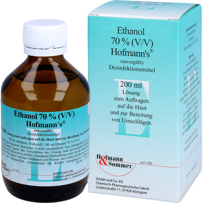Hofmann's Ethanol 70% (V/V) Desinfektionsmittel Lösung, 200 ml Lösung