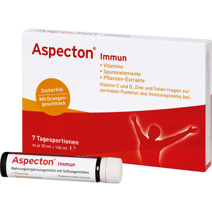 Aspecton Immun Lösung zur Unterstützung der normalen Funktion des Immunsystems, 7 pc Ampoules