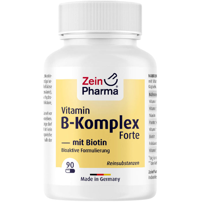 ZeinPharma Vitamin B Komplex + Biotin Forte Kapseln, 90 St. Kapseln