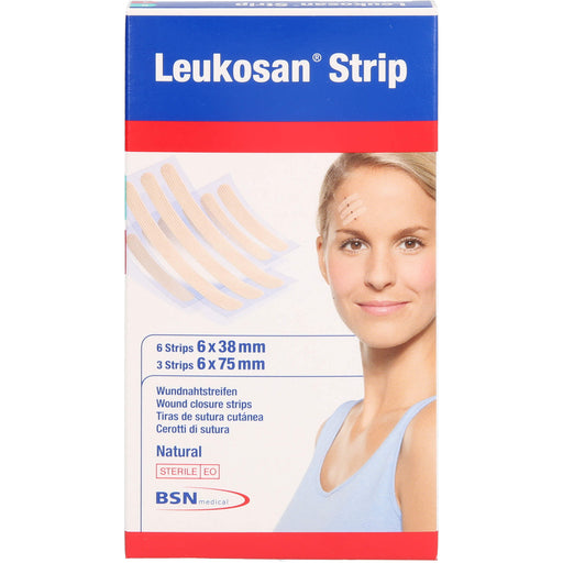 Leukosan Strip Natural Wundnahtstreifen steril, 2 St. Pflaster