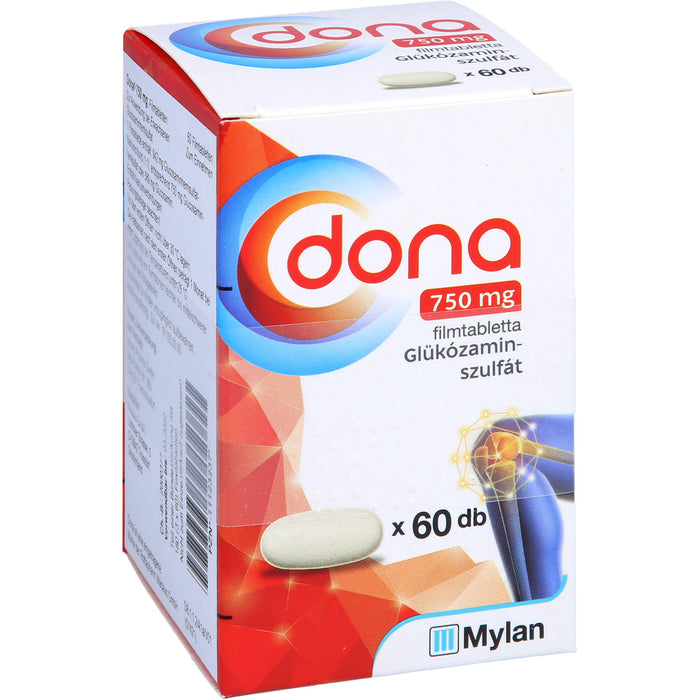 Dona 750 mg kohlpharma Filmtabletten bei leichter bis mittelstarker Arthrose des Kniegelenks, 60 pc Tablettes