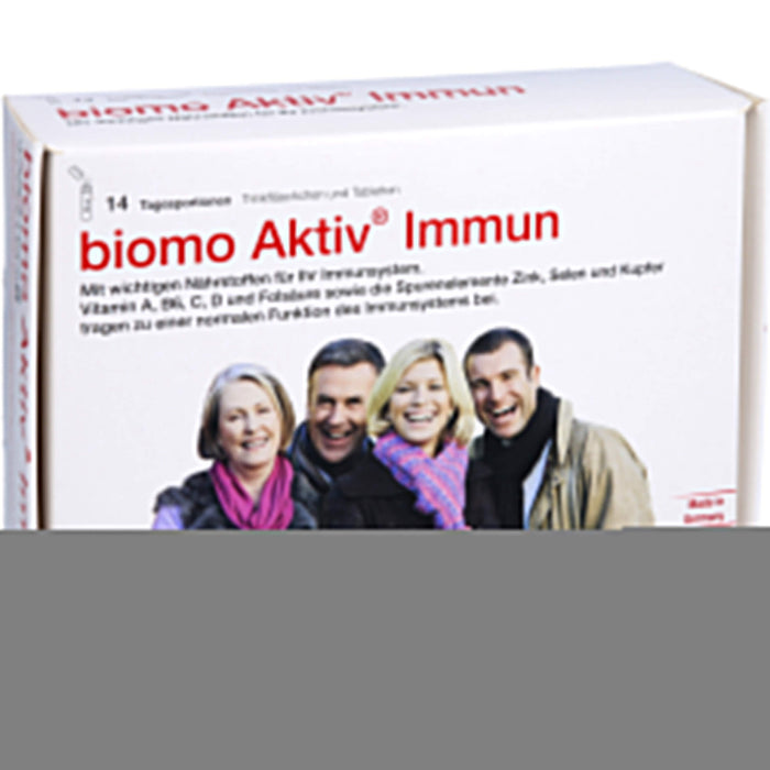 biomo Aktiv Immun Trinkfläschchen und Tabletten, 14 St. Portionen